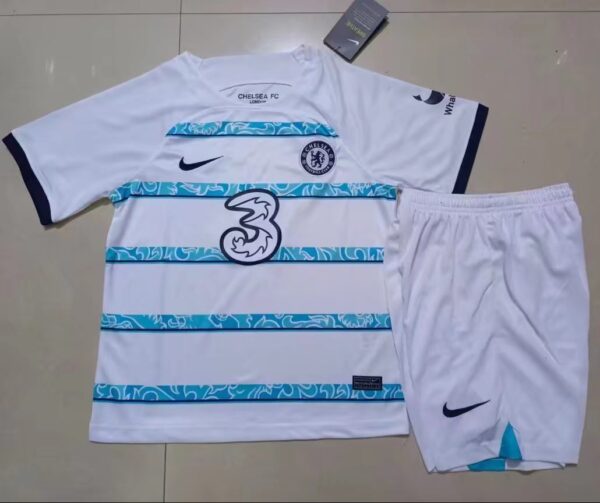 Chelsea away kids kit