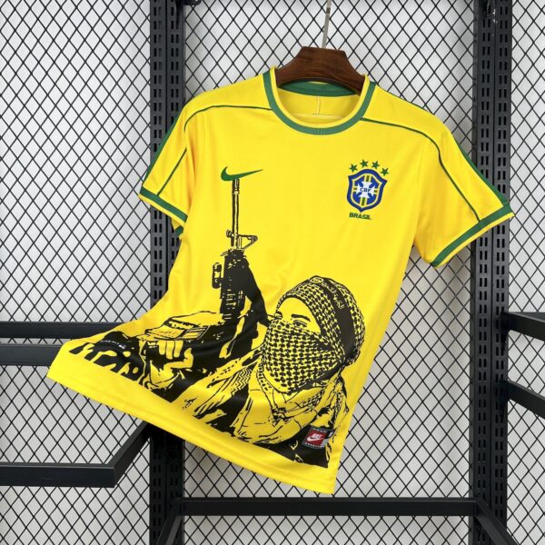1998 Brazil x Soldier Home Retro Kit Special Edition Vintage Shirt