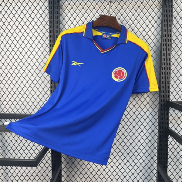 1998 Colombia Away Retro Kit Vintage Football T-Shirt