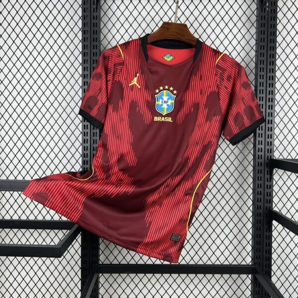 2026 Brazil Goalkeeper Red World Cup 2026 Kit Soccer T-Shirt
