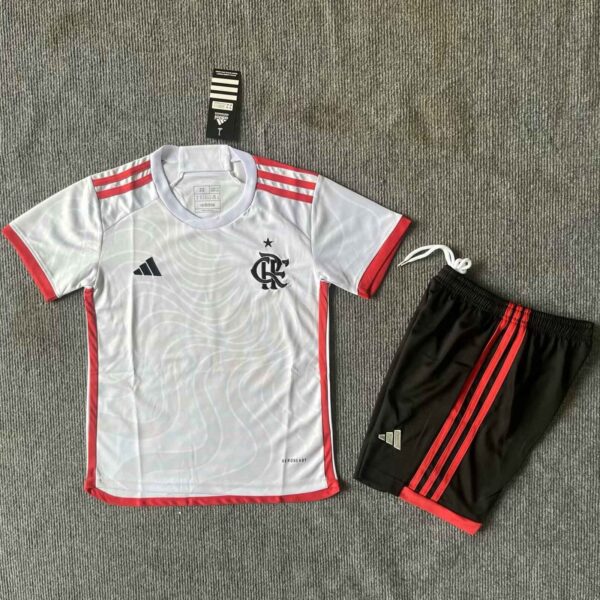 Flamengo Away Kid Kits Youth Apparels