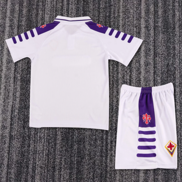 Fiorentina Away Retro Kid Kits Youth Apparels Soccer
