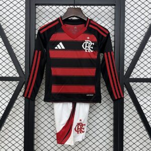 Flamengo Home Kid Long Sleeve Kits Youth Apparels