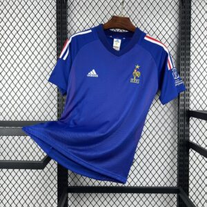 2002 France Home Kit Retro Soccer T-Shirt