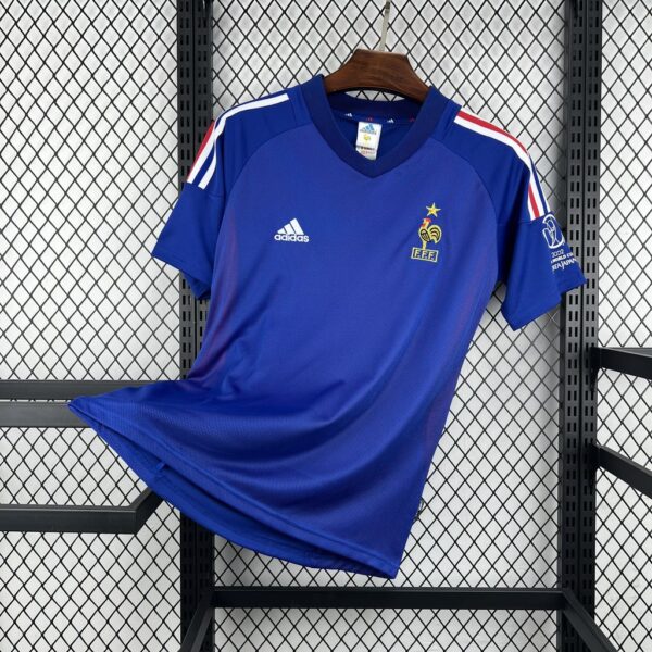 2002 France Home Kit Retro Soccer T-Shirt