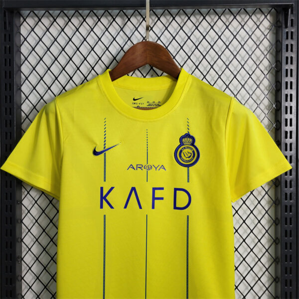 Kids Al Nassr Home Soccer Jerseys