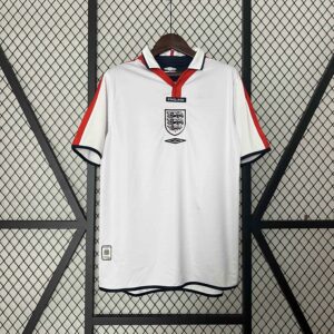 2004 England Home Retro Kit Jersey