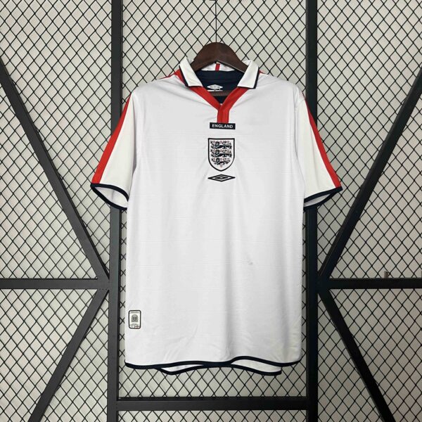 2004 England Home Retro Kit Jersey