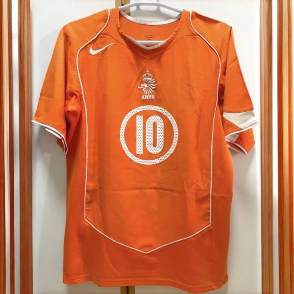 2004 Netherlands Home Retro Kit Vantage Shirt Soccer Jerseys