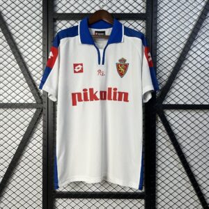 2004 Zaragoza Home Retro Kit Vintage Shirt Soccer