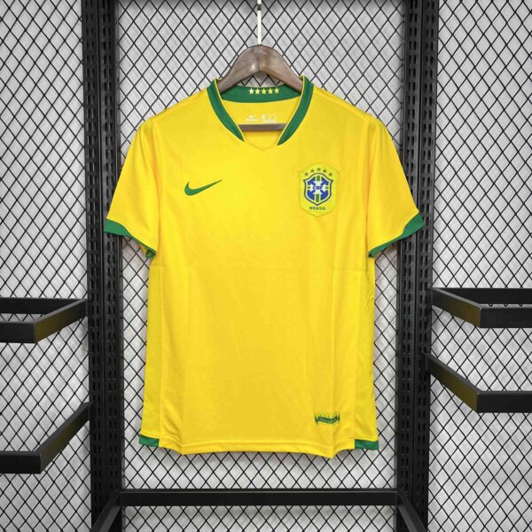 2006 Brazil Home Retro Kit World Cup Football Uniform