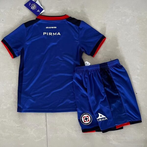 Cruz Azul Home Kids Kit Children Suits Soccer Jerseys