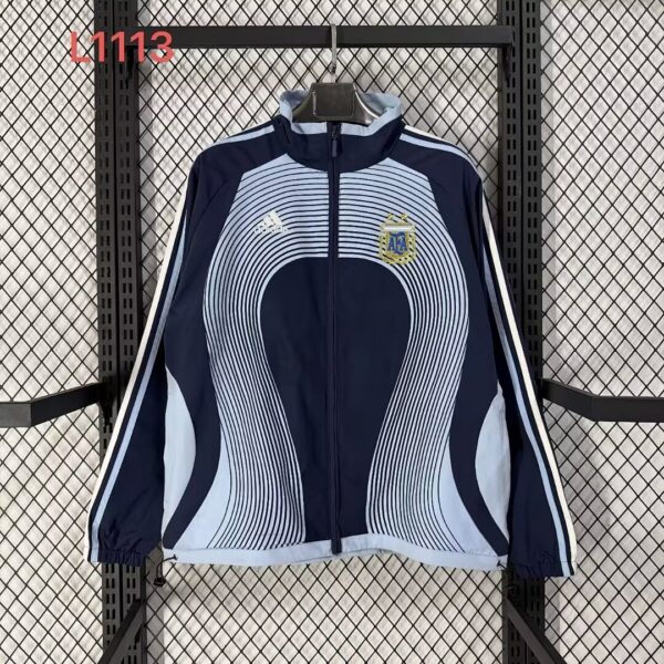 2006 Argentina Retro Windbreaker Navy Jackets