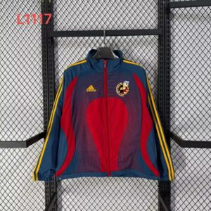 2006 Spain Retro Windbreaker Red&Blue Jackets