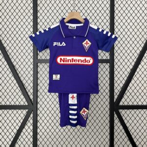 Fiorentina Home Retro Kid Kits Youth Apparels