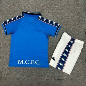 Manchester City Home Retro Kid Kits Youth Apparels Football