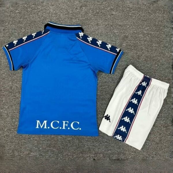 Manchester City Home Retro Kid Kits Youth Apparels Football