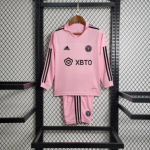 Inter Miami home pink long sleeve kid kit