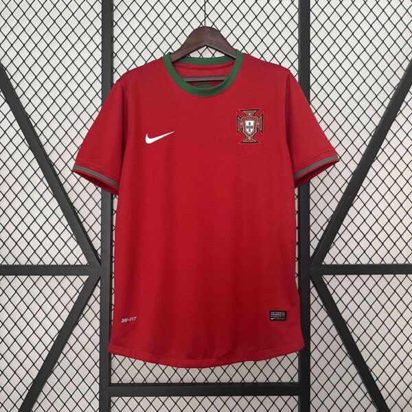 2012 Portugal Home Retro Kit Vintage Shirt Football
