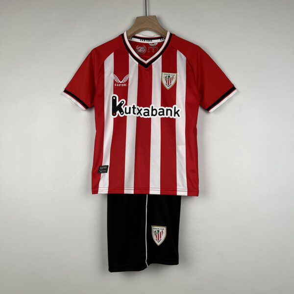 Kids Athletic Bilbao Home Soccer Jerseys