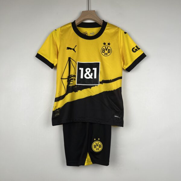 Kids Dortmund home Soccer Jersey