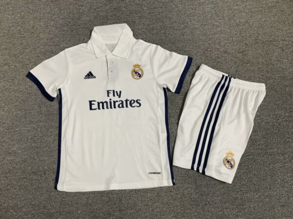 Real Madrid Home Retro Kid Kits Children Sets Best Jerseys