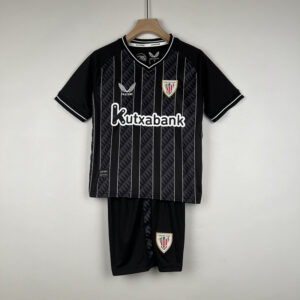 Kids Goalkeeper Athletic Bilbao Black Soccer Jerseys