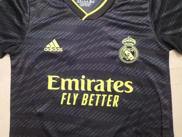 Real Madrid third away kids kit