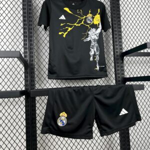 Real Madrid x Marvel Pre-Match Black Kid Kits Youth Apparels