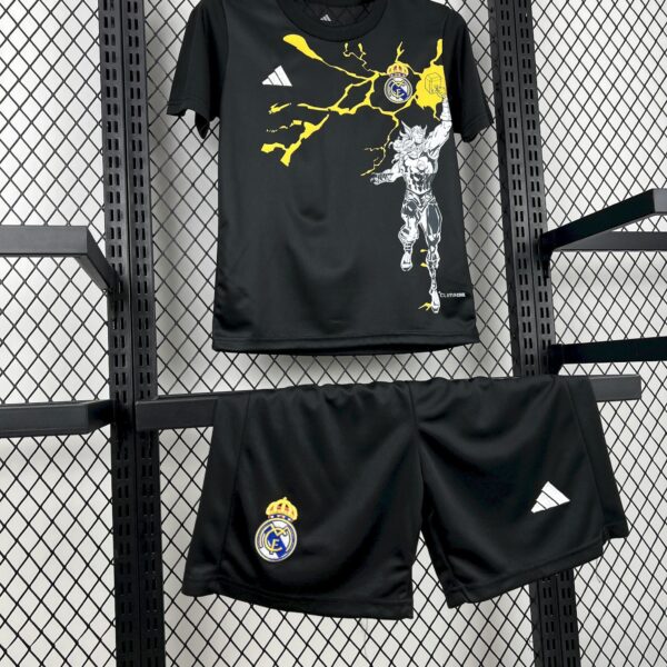 Real Madrid x Marvel Pre-Match Black Kid Kits Youth Apparels