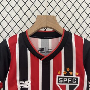 Sao Paulo Away Kid Kits Youth Apparels Football