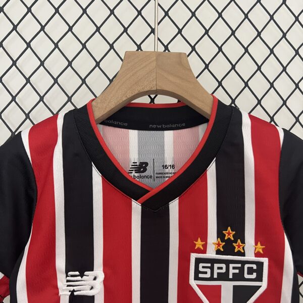 Sao Paulo Away Kid Kits Youth Apparels Football