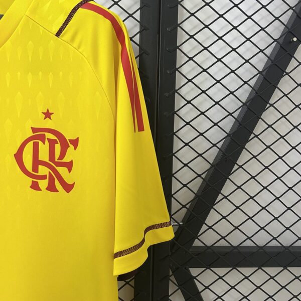 Flamengo Goalkeeper Yellow Kit Soccer T-Shirt