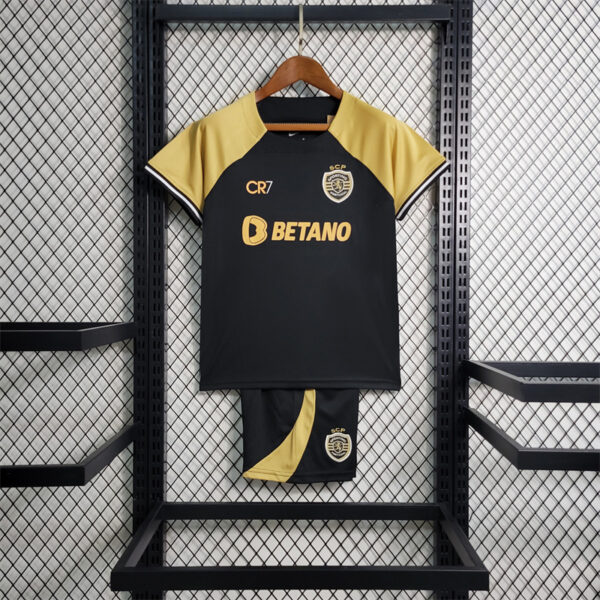 Sporting Lisbon Third Kids Kits Children Suits Football Jerseys