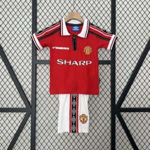 Manchester United Home Retro Kid Kits Children Sets Jerseys Supllier