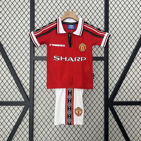 Manchester United Home Retro Kid Kits Children Sets Jerseys Supllier