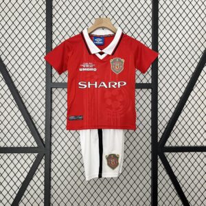 Manchester United Home Retro Kid Kits Youth Apparels