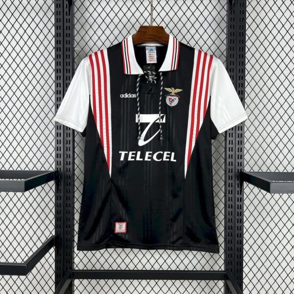 Benfica Away Retro Kit Vintage T-Shirt Soccer