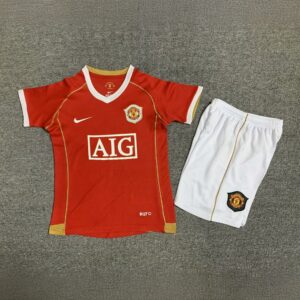 Manchester United Home Retro Kids Kits Children Sets Football
