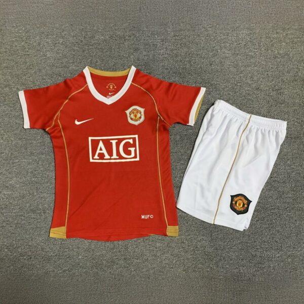 Manchester United Home Retro Kids Kits Children Sets Football