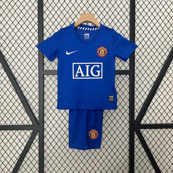 Manchester United Third Retro Kid Kits Children Sets Jerseys Supllier
