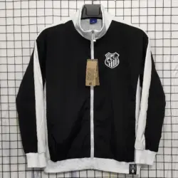 06 Santos FC Black Retro Windbreaker