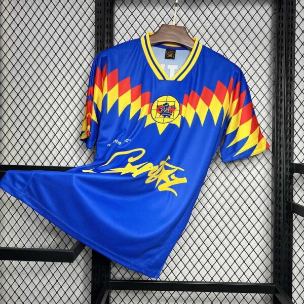 Club America RTW Blue Retro Kit Vintage Shirt Sport