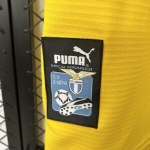 Lazio Yellow Retro Kit Vintage Shirt