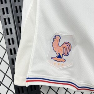 2025 France White Shorts Football Pants