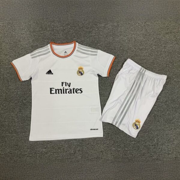 Real Madrid Home Retro Kid Kits Children Sets Jersey