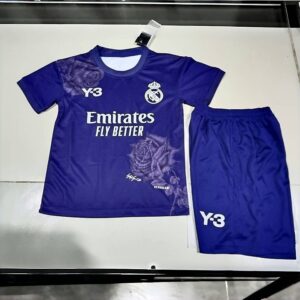 Real Madrid Y3 Kid Kits Purple Children Sets Football