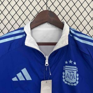 2024 Argentina Trench Coat Reversible Windbreaker Double-Sides Jacket Soccer AAA