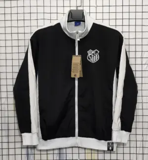 06 Santos FC Black Retro Windbreaker