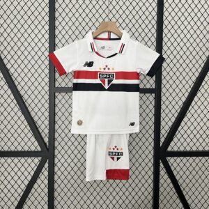 Sao Paulo Home Kid Kits Children Sets Football Replicas